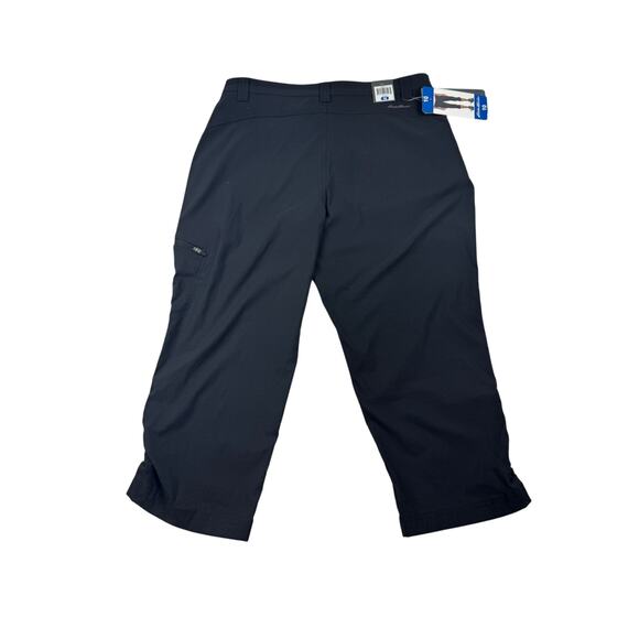 Eddie Bauer Rainier Capris Black Lightweight Activewear Hiking Women's Size 10 - Picture 3 of 9